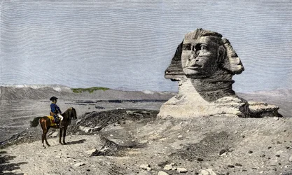 Napoleon I. Bonaparte vor der Sphinx von Gizeh in Ägypten, Ägyptenfeldzug (1798-1801)