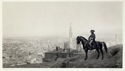General Bonaparte in Kairo, aus Eine Sammlung von Werken von Jean-Leon Gerome in 100 Photogravuren, 1881