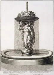 Entwurf für einen Brunnen, 1673