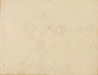 Stalljunge läuft neben einem Zugpferd