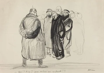 Bredouilles. Die Besatzung eines Zeppelins, wahrscheinlich 1915