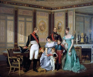 Die Kaiserin Josephine stellt ihre Kinder dem Kaiser Alexander in Malmaison vor, um 1839-1879