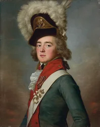 Porträt von Brigadier Valerian Aleksandrovich Zubov