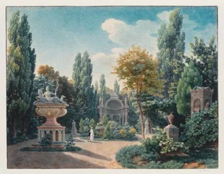 Denkmal von Diane de Poitiers im Jardin du cloître des Petits-Augustins, 1815