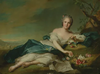 Porträt von Henrietta in Flora, 1742