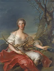 Porträt von Madame Bouret als Diana