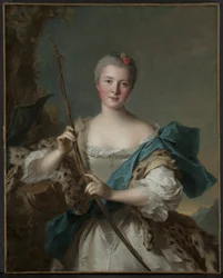 Porträt einer Frau als Diana, 1752