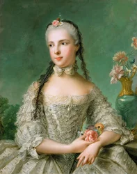 Rokoko: Porträt der Prinzessin Isabella von Parma (1741-1763), Erzherzogin von Österreich