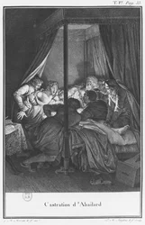 Die Kastration Abaelards, Illustration aus „Lettres d