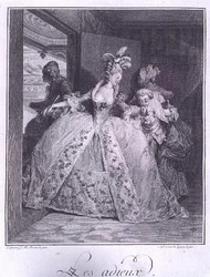 Der Abschied, graviert von Robert Delaunay (1749-1814)