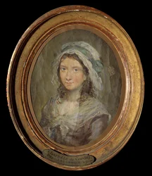 Porträt von Charlotte Corday (1768-1793) Gemälde von Moreau Le Jeune (1741-1814) 1793.