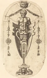 Mann in einer Nische