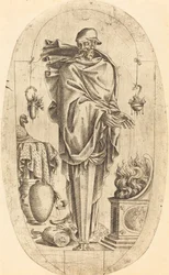 Alter Mann wärmt sich die Hände