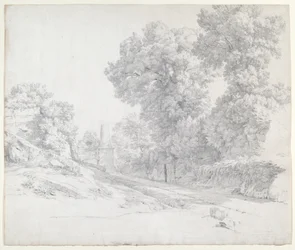 Eichen entlang der Via Appia bei Albano