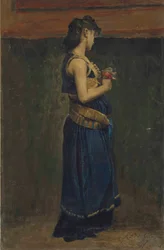 Jean-Paul Laurens - Studie einer merowingischen Frau in voller Länge