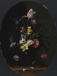 Eine Vase mit Blumen