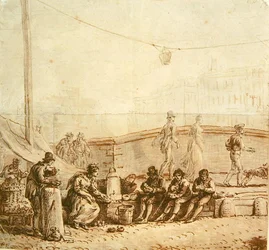 Der Kaffeverkäufer auf der Pont-Neuf, 1819