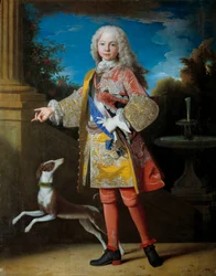 Porträt von Ferdinand de Bourbon, Prinz von Asturien: Zukünftiger Ferdinand VI genannt der Weise (1713-1759), König von Spanien, Gemälde von Jean Ranc (1674-1735). 18. Jahrhundert, Prado Museum Madrid
