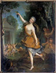 Mademoiselle Prevost als Bacchantin