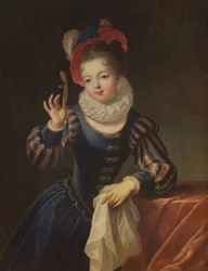Junges Mädchen mit Maske