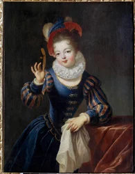 Junges Mädchen mit Maske