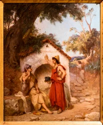 Algerische Frauen um den Brunnen