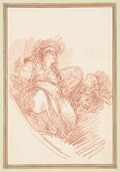 Figur in antiker Militärkleidung