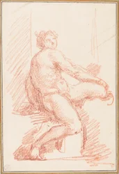 Ignudo von der Sixtinischen Kapelle Decke