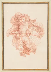 Sitzender Putto