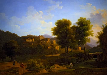 Ansicht einer Stadt in den Sabiner Bergen