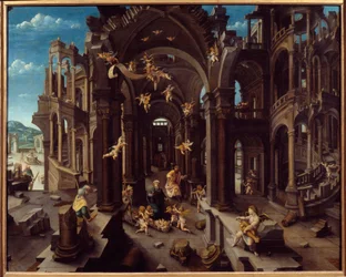 Anbetung der Hirten. Gemälde von Jean De Gourmont