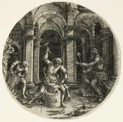 Der heilige Eligius und König Dagobert