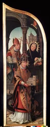 Linkes Panel des Triptychons der Verkündigung