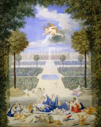 Frankreich, Versailles, Parterre des Grand Trianon, von Jean Cotelle