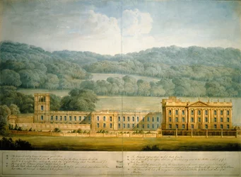 Die Westfassade von Chatsworth House