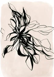 Abstrakte botanische Blüte