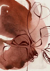 Abstrakte botanische Linien