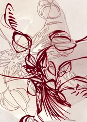Elegante botanische Linien