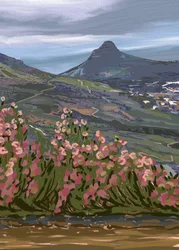Malerische Bergblüten