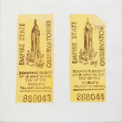 Altes Ticket des Empire State Building