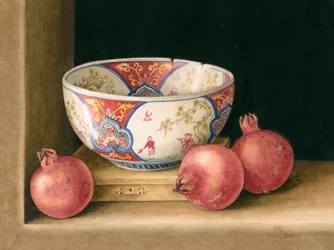 Granatapfel und Schale