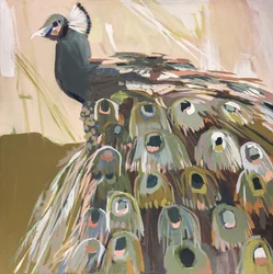 Olivgrüner Pfau