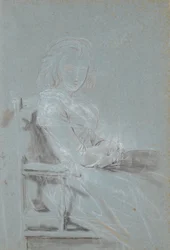 Studie zum Porträt von Ulrike Elenora Wedel Jarlsberg, geborene Brockdorff