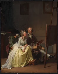 Der Künstler und seine Frau Rosine, geb. Dørschel