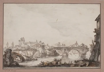 Capriccio mit u.a. Ponte Rotto. Rom