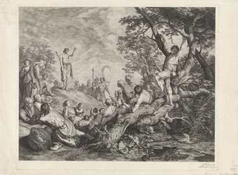 Johannes der Täufer predigt in der Wildnis