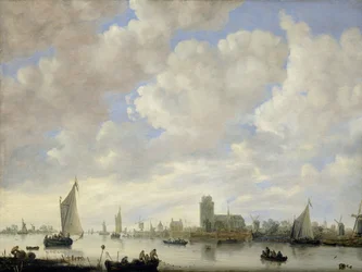 Blick auf die Merwede bei Dordrecht