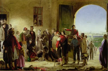 Die Mission der Barmherzigkeit: Florence Nightingale empfängt die Verwundeten in Scutari