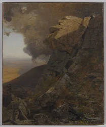 Eine Klippe in den Kaatskills, ca. 1863