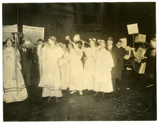Suffrage Parade, Greenwich Village, New York, USA
